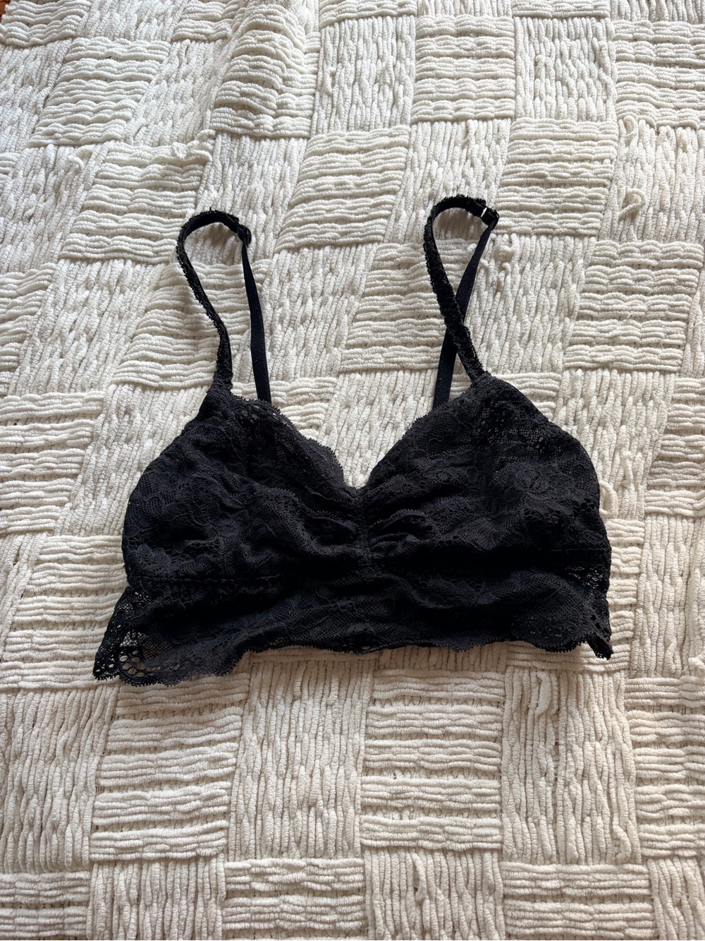 PINK Victoria Secret Black Lace Bralette